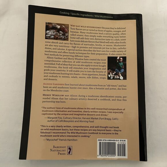 The Wild Mushroom Cookbook: Recipes from Mendocino for Cooks Everywhere Gardner - Picture 2 of 2